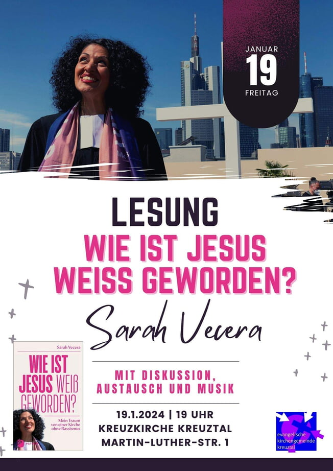 Lesung von Sarah Vecera: "Wie ist Jesus weiß geworden?"