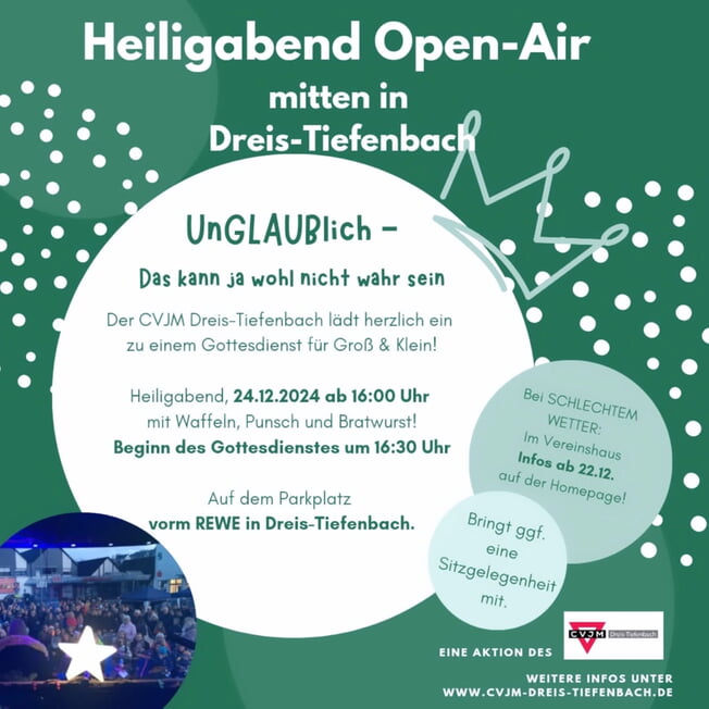*Heiligabend* Open-Air am REWE Parkplatz