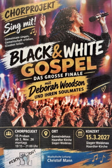 Chor Projekt Black & White - Sing mit!